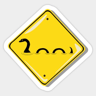 Nessie Crossing: Watch for the Legendary Loch Ness No 1 Sticker